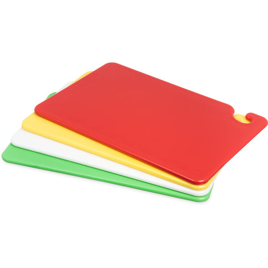 San Jamar CB1218QS 12" x 18" x 0.5" Cut-N-Carry Cutting Board