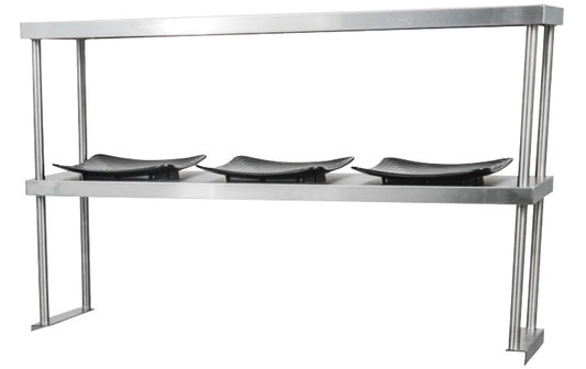 Thorinox TDOS-1248-SS 12" x 48" Double Stainless Steel Overshelf