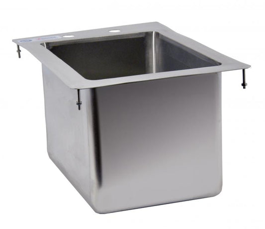 Omcan 39780 10" x 14" x 10" Single Stainless Steel Drop in Sink with Flat Top
