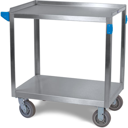 Carlisle UC7022133 21" x 33" 2 Shelf Stainless Steel Utility Cart