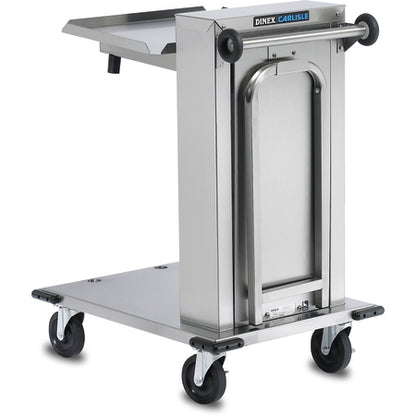 Dinex DXPIDT1C1520 100 Trays 22.75" x 29.75" x 37.75" Stainless Steel Single Stack Cantilever Tray Dispenser