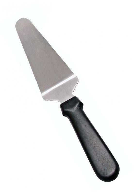 Omcan 80028 Black Plastic Handle Pie Server with 4 5/8" x 2 3/8" Blade