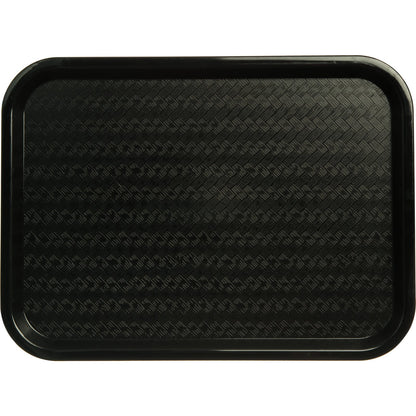 Carlisle CT1216-8103 12" x 16" Black Cafe Fast Food Cafeteria Tray (6/pk)