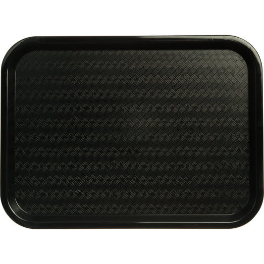Carlisle CT1216-8103 12" x 16" Black Cafe Fast Food Cafeteria Tray (6/pk)