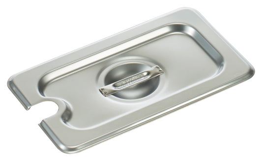 Winco SPCN 1/9 Size Stainless Steel Slotted Steam Pan Cover