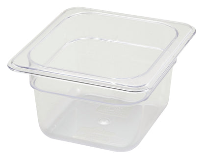 Winco SP7604 1/6 Size Polycarbonate Food Pan, 4" Deep