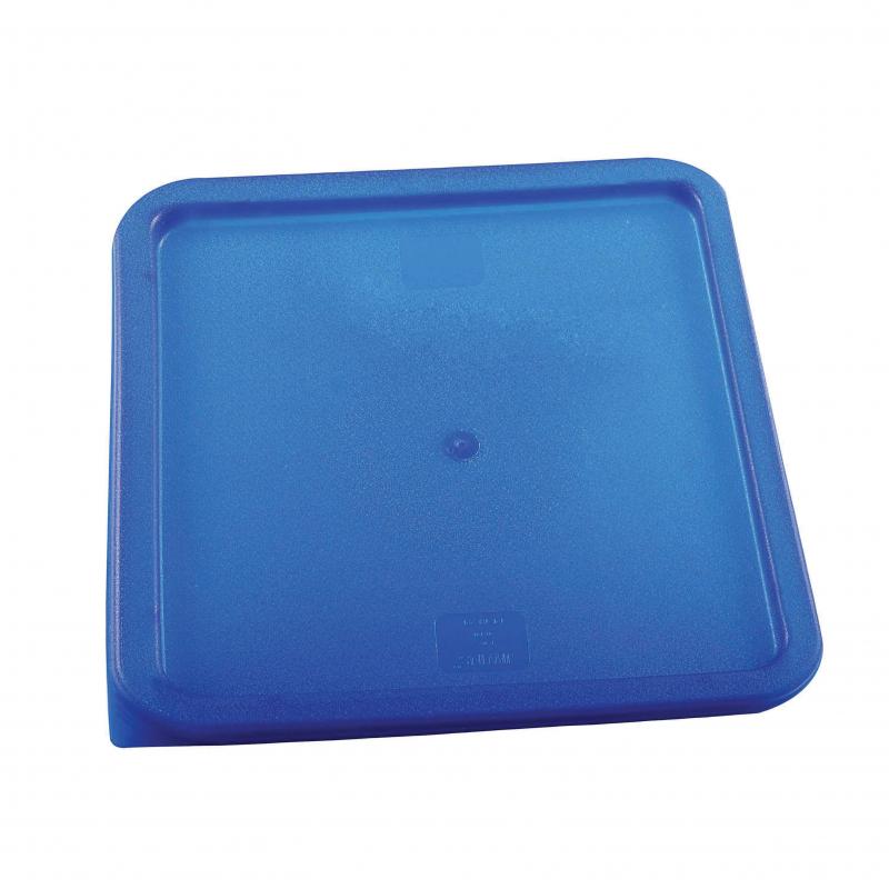 Omcan 80202 Blue Polyethylene Lid For 12 / 18 / 22 Qt Square Storage Container