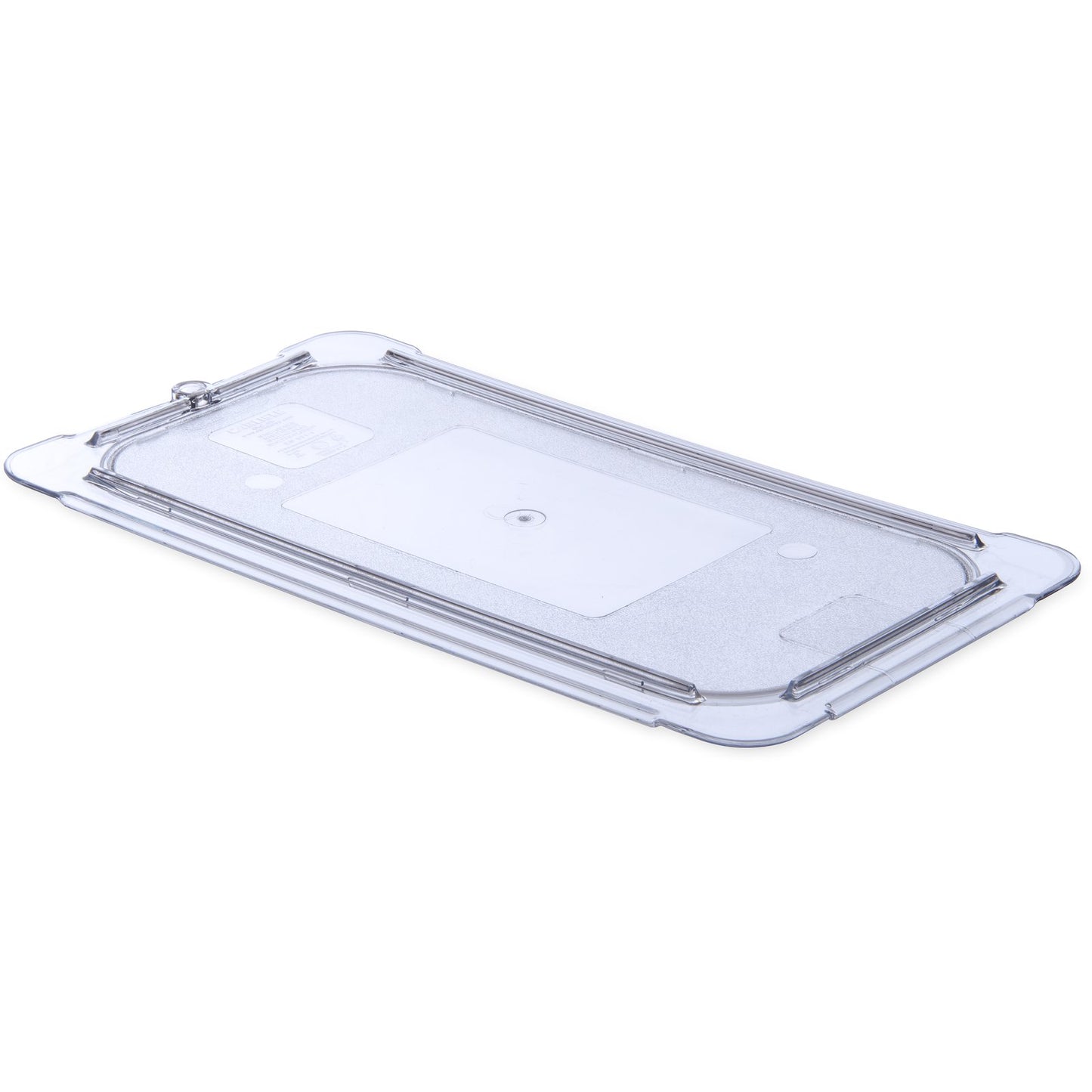 Carlisle 10276U07 1/3 Size Clear Polycarbonate StorPlus Flat Universal Lid