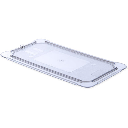 Carlisle 10276U07 1/3 Size Clear Polycarbonate StorPlus Flat Universal Lid