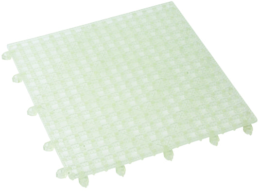 Winco BML-12C 12" x 12" Clear Interlocking Bar Mat