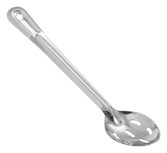 Winco BSST-13H 13" Stainless Steel Slotted Basting Spoon