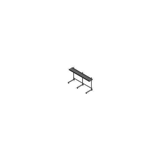 Dinex DXIESRC6 6' Stainless Steel Cantilever Conveyor, PVC Roller