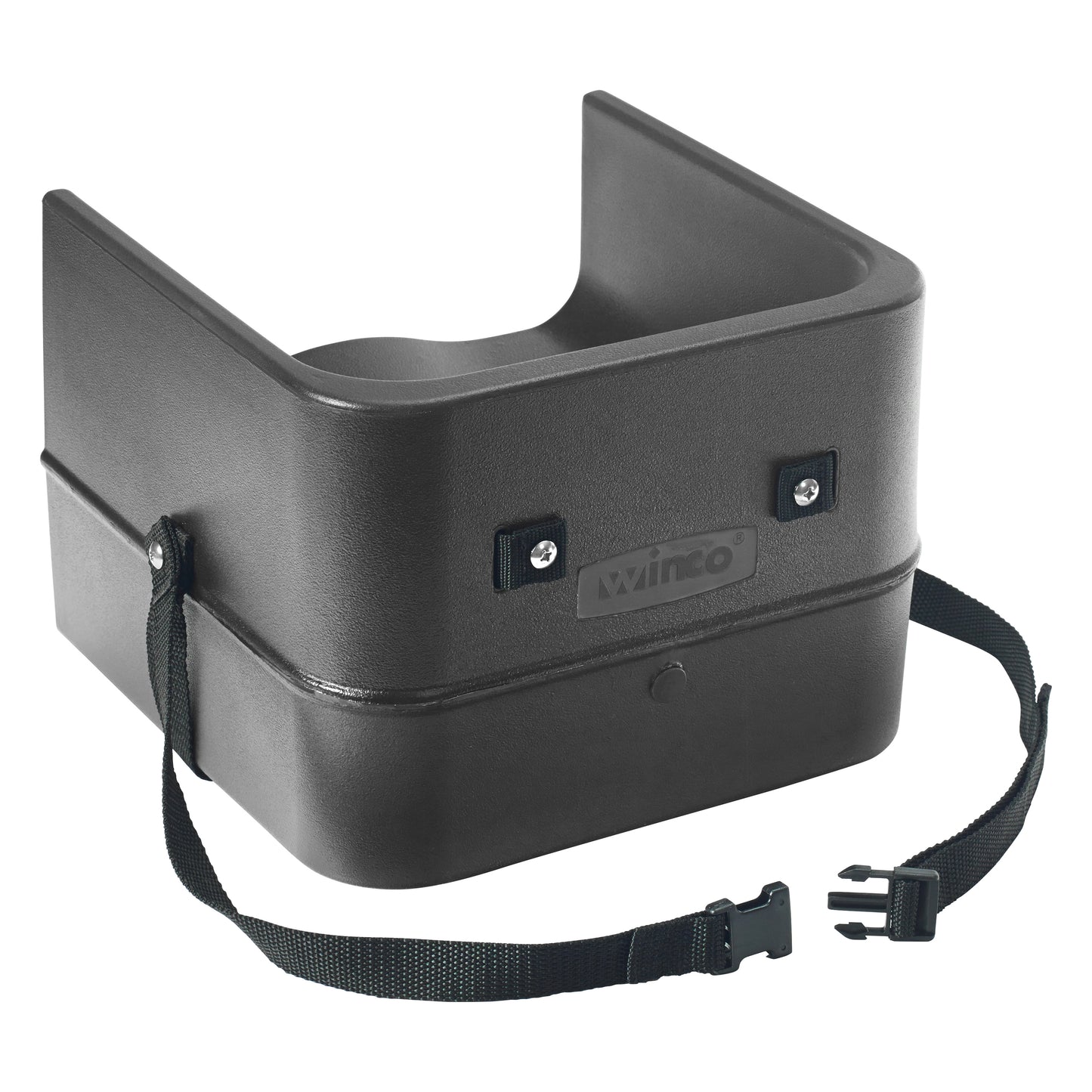 Winco CHB-1PK Black Plastic Single-Sided Booster Seat