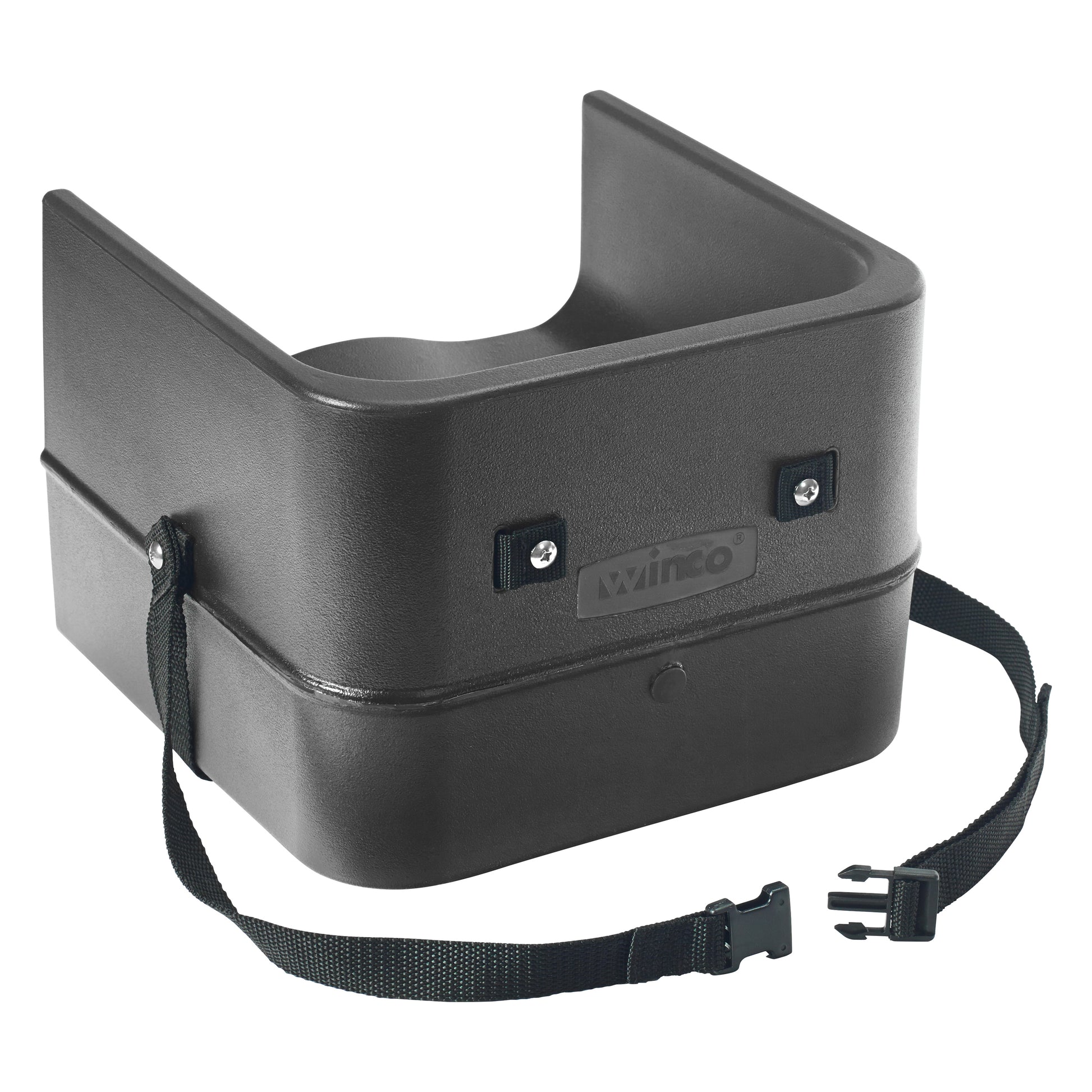 Winco CHB-1PK Black Plastic Single-Sided Booster Seat