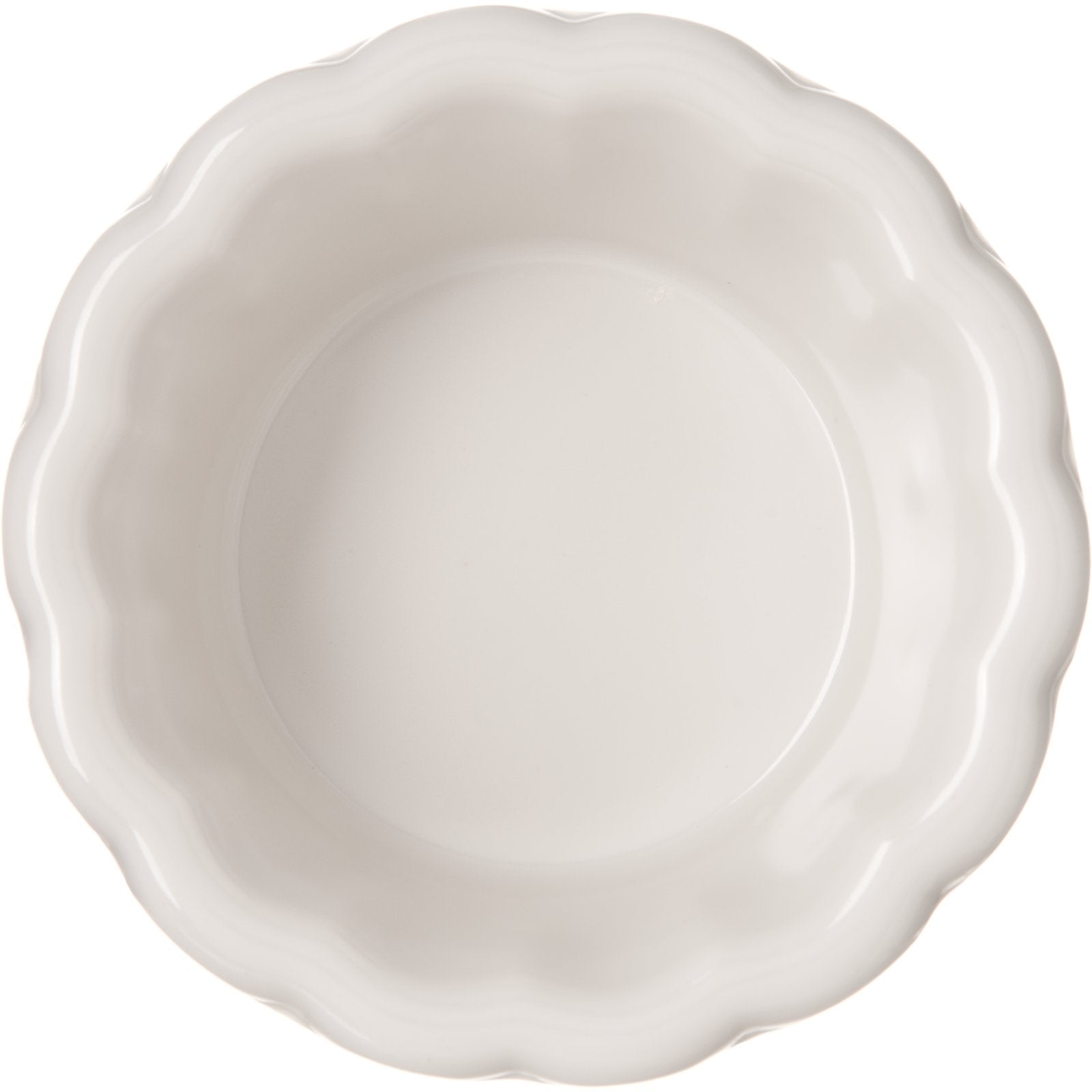 Carlisle 4394242 1 oz Bone Melamine Scalloped Ramekin