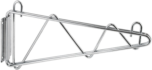 Winco VCB-18 18" Chrome-Plated Shelving Wall Mount Brackets (1 Pair)