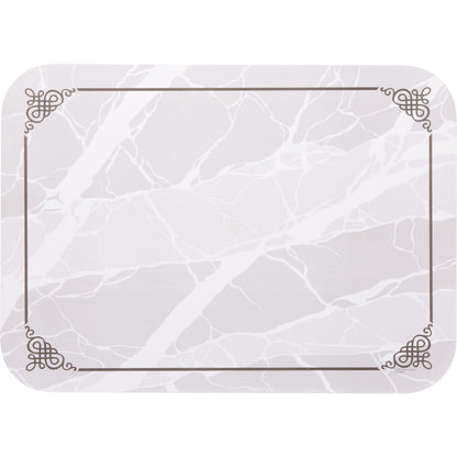 Carlisle DX5320M 13-5/8"x18-3/4" Marbled Elegance Pattern Size: M w/Straight Edge/Round Corner