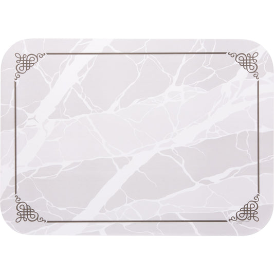 Carlisle DX5320M 13-5/8"x18-3/4" Marbled Elegance Pattern Size: M w/Straight Edge/Round Corner