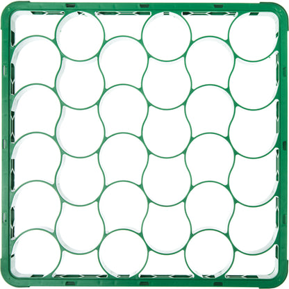 Carlisle REW30SC09 Green 30 Compartment Polypropylene OptiClean NeWave Color-Coded Short Glass Rack Extender