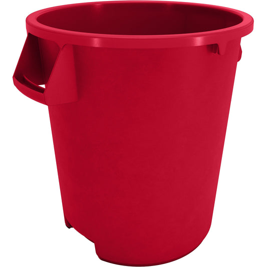 Sparta 84101005 10 Gallon Red Round Polyethylene Bronco Waste Bin Trash Container
