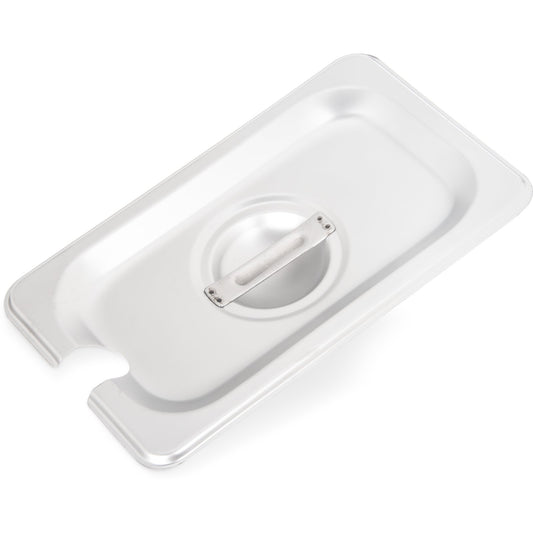 Carlisle 607190CS 1/9 Size Stainless Steel DuraPan Hotel Pan Slotted Handled Cover
