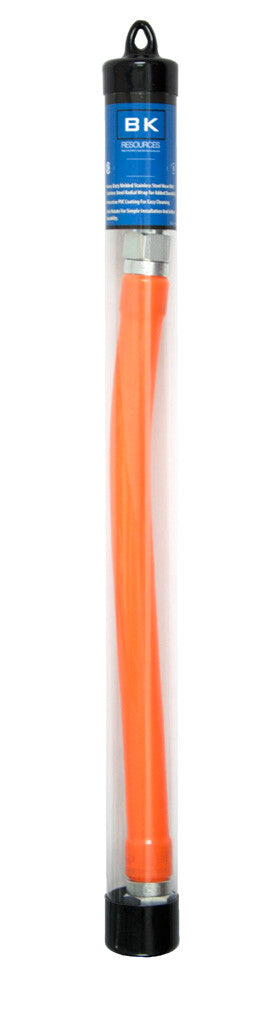 BK Resources BKG-GHC-5072-PT 1/2" X 72" Gas Hose Connector in POP Merchandising Plastic Tube