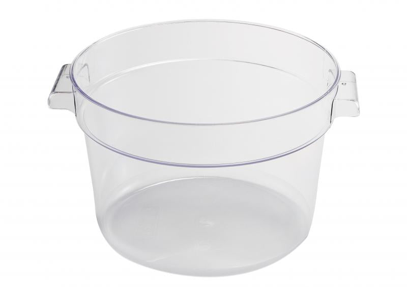 Omcan 80177 6 Qt Clear Round Polycarbonate Food Storage Container