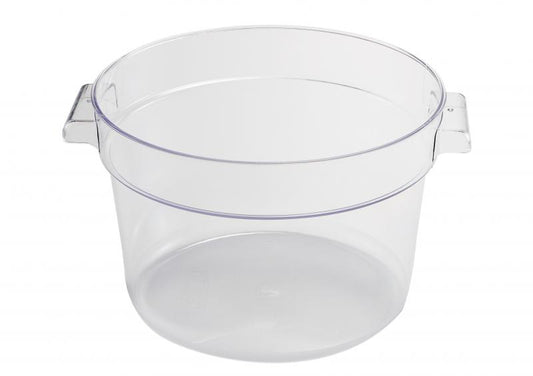Omcan 80177 6 Qt Clear Round Polycarbonate Food Storage Container