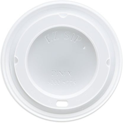 Dinex DX30008775 3.5" White Turnbury EZ-Sip Mug Lid (1000/cs)