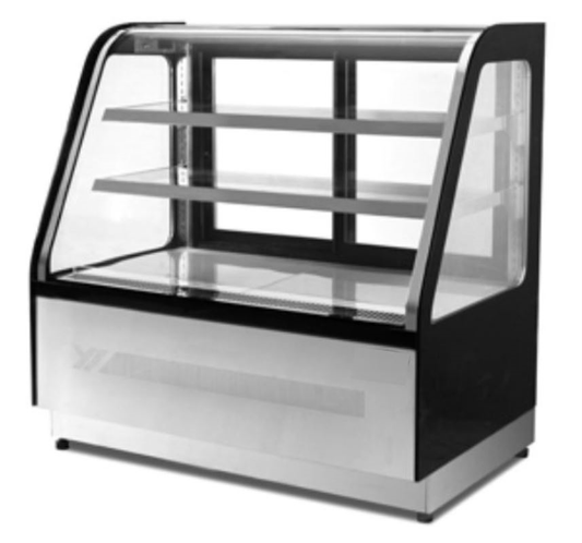 Cardinal CDC36C2S 36" Countertop Curved Glass Refrigerated Display Case