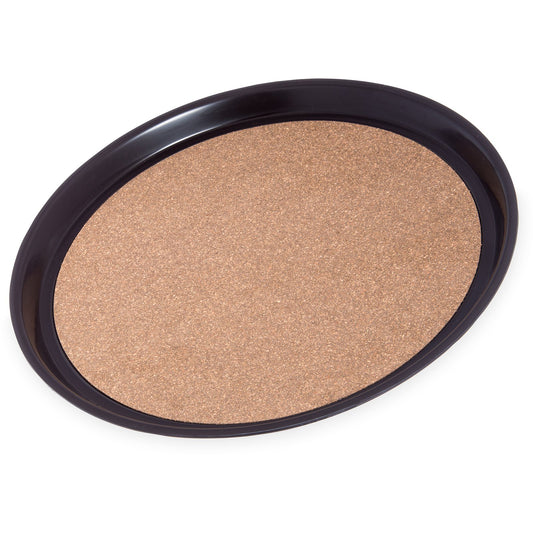 Carlisle 301401 14" Brown Round Cork Tray