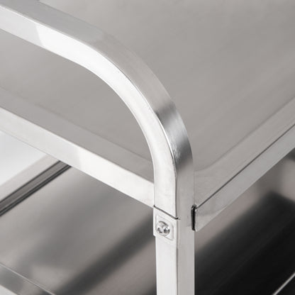 Carlisle UC4031529 17.5" x 29.5" 3 Shelf Stainless Steel Utility Cart