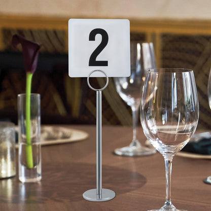 Winco TBN-100 4" x 3-3/4" Plastic Table Numbers (1-100)