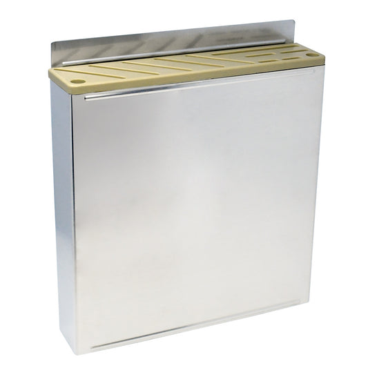 Omcan 12933 Stainless Steel Knife Rack with Tan Plastic Insert