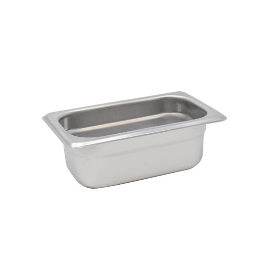 Omcan 80282 Ninth-size Stainless Steel Anti-Jam Steam Table Pan - 2.5" Deep