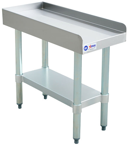 Omcan 24185 30" x 12" Stainless Steel Equipment Stand with Galvanized Undershelf and Legs