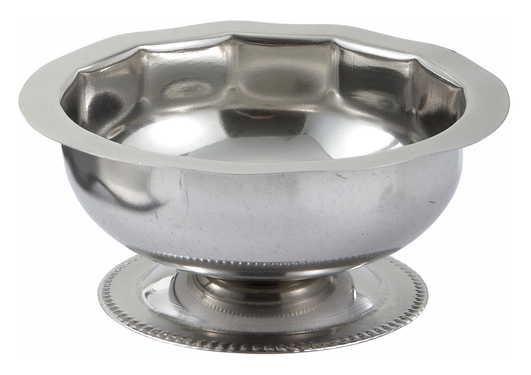 Winco SD-5 5 oz. Stainless Steel Sherbet Dish