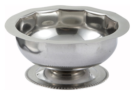 Winco SD-5 5 oz. Stainless Steel Sherbet Dish