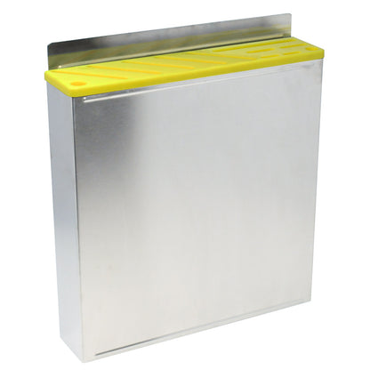 Omcan 12937 Stainless Steel Knife Rack with Yellow Plastic Insert
