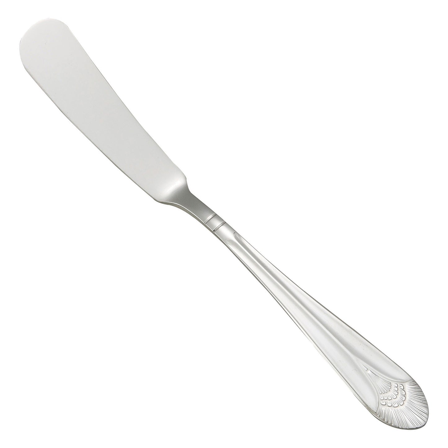 Winco 0031-12 Peacock Butter Spreader, 18/8 Extra Heavyweight