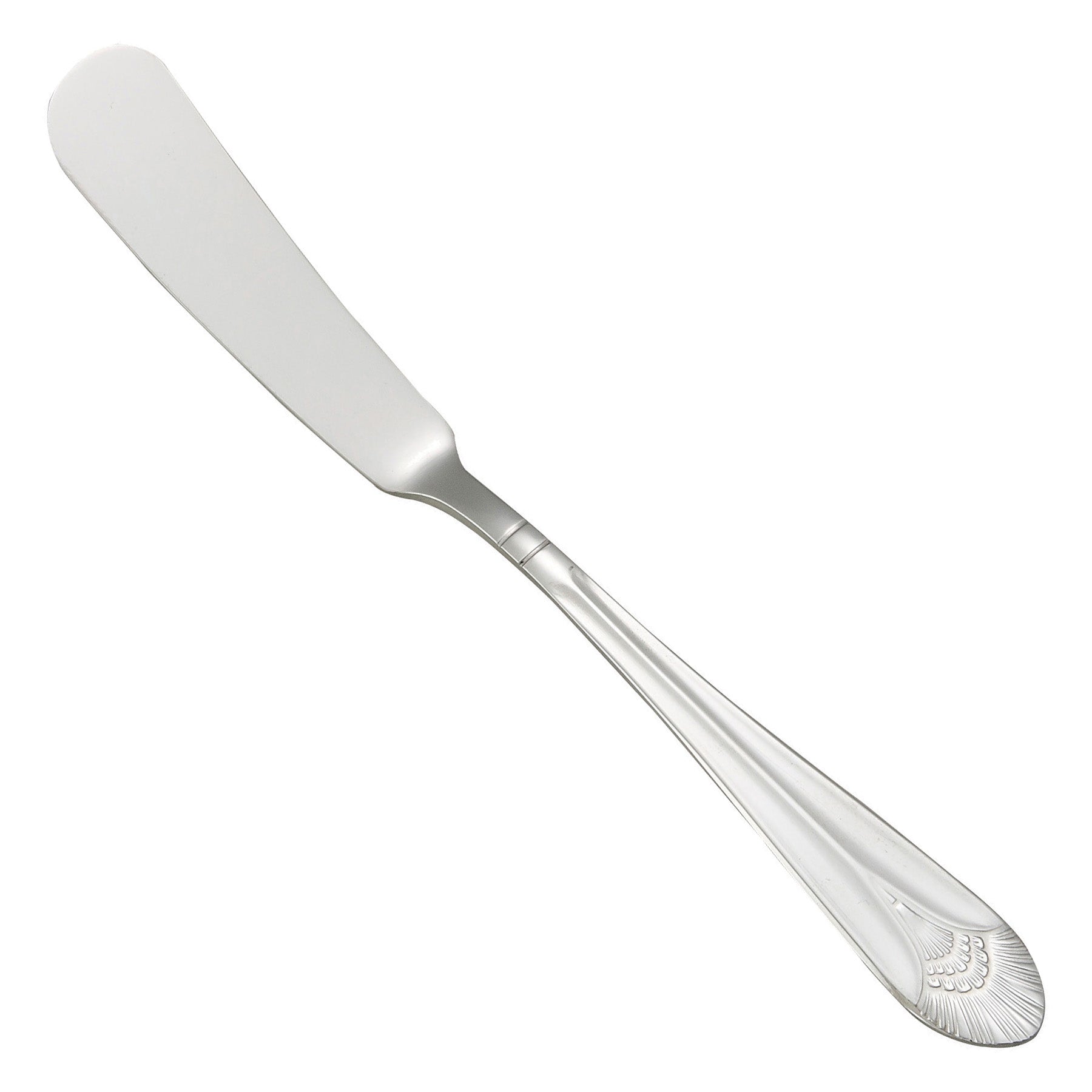 Winco 0031-12 Peacock Butter Spreader, 18/8 Extra Heavyweight