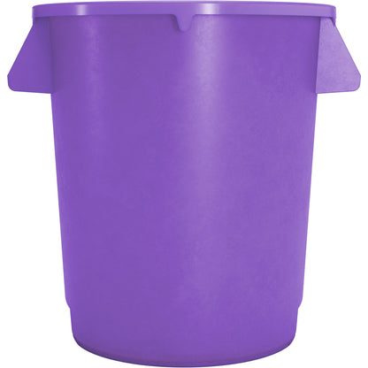 Sparta 84101089 10 Gallon Purple Round Polyethylene Bronco Waste Bin Trash Container