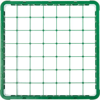 Carlisle RE49C09 Green 49-Compartment Polypropylene OptiClean Divided Glass Rack Extender 1.78"