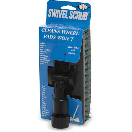 Carlisle 36530014 8" Blue Dupont Tynex Swivel Scrub Heavy-Duty General Use w/ Nylon Filament