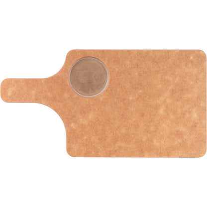 San Jamar TC7503 8.5" x 6.5" x 0.75" Natural Tuff Cut Cutting Board