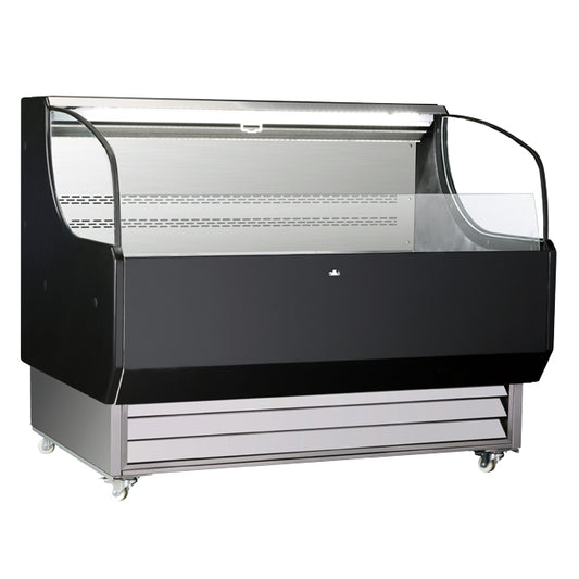 Omcan 44544 13.07 cu.ft. 52-inch Floor Grab-and-Go Open Refrigerated Self-Serve Display Case