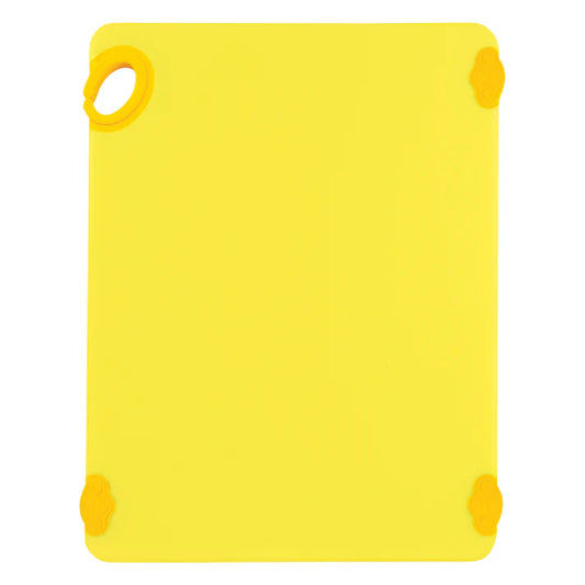 Winco CBK-1520YL 15" x 20" x 1/2" Yellow Cutting Board with Hook