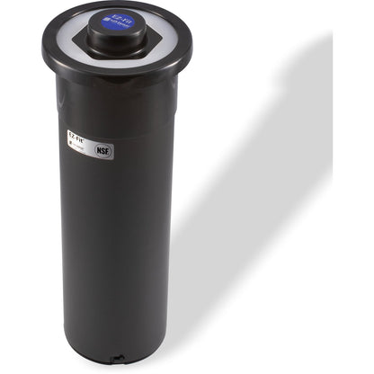 San Jamar C2410C18 18" Black One-Size-Fits-All EZ-Fit Cup Dispenser