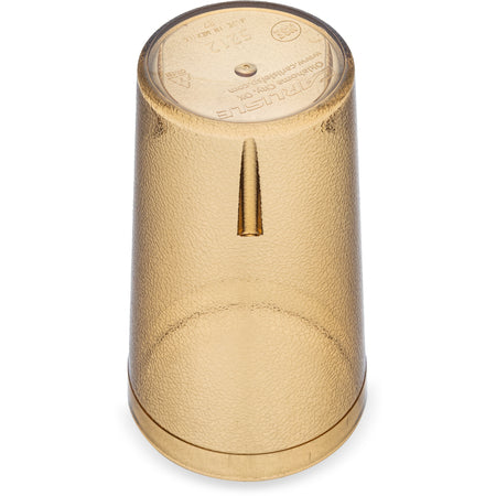 Carlisle 521213 12 oz Amber SAN Stackable Plastic Tumbler