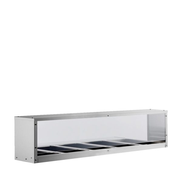 Atosa MROS-5ST Over Shelf for 5-Well Steam Table